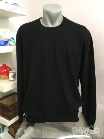 UniQlo 100% кашмир мъжки пуловер L, снимка 2 - Пуловери - 52789127
