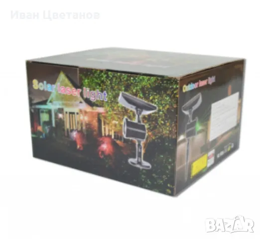 Водоустойчив външен лазер, коледни светлини,  соларен, снимка 2 - Декорация за дома - 48075404