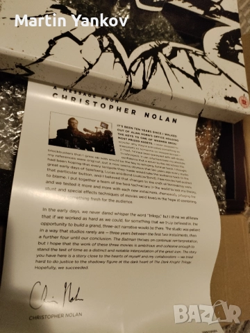 Колекционерско блу рей издание на тъмния рицар трилогия Кристофър Нолан blu ray комплект с колички , снимка 12 - Blu-Ray филми - 52387270