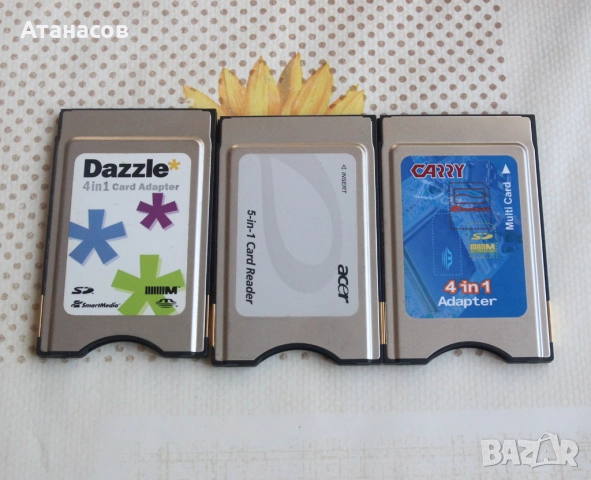PCMCIA Card Adapter чете, записва 4 вида карти, снимка 1
