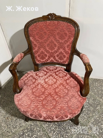 Бароково кресло, снимка 2 - Дивани и мека мебел - 52886198
