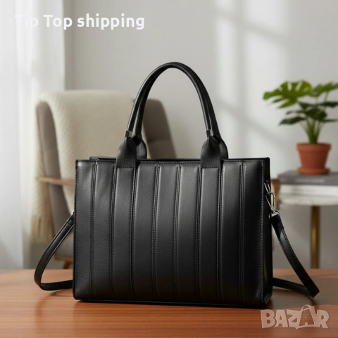 Дамска чанта от еко кожа в 6 цвята - стил и качество!, снимка 4 - Чанти - 53256287