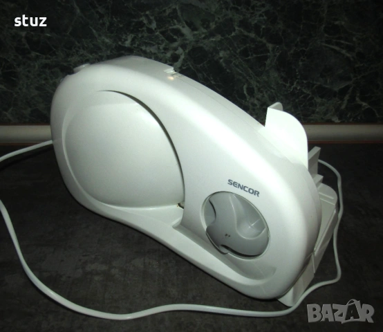 Електрическа машина Sencor, за рязане на колбаси, хляб, зеленчуци, сирена, снимка 8 - Кухненски роботи - 53092222