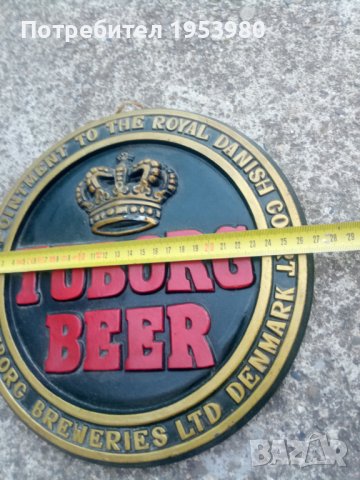 Стара рекламна табела за бира, снимка 2 - Антикварни и старинни предмети - 42140611