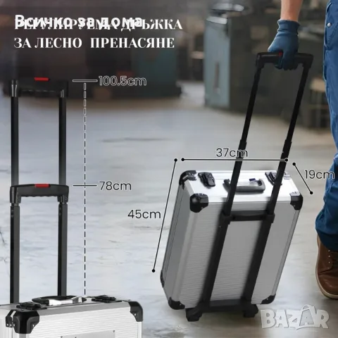 Професионален куфар с инструменти., снимка 5 - Куфари с инструменти - 55722757