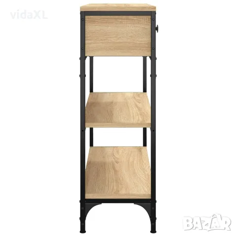 vidaXL Конзолна маса, дъб сонома, 72,5x25x75 см, инженерно дърво, снимка 7 - Маси - 56148080