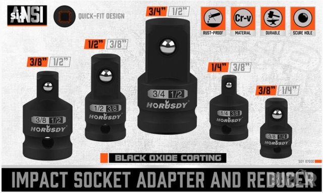 Ударни вложки 5 броя, снимка 2 - Аксесоари и консумативи - 51903045