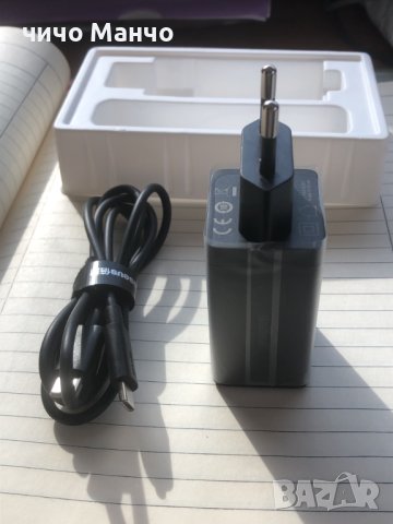Ново! Baseus GaN 5 pro 65W Бързо зарядно + 100W PD кабел, снимка 14 - Оригинални зарядни - 41924631