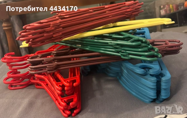 Спешно! Пълен чувал със закачалки за дрехи – Пластмасови – Добро състояние - 38 броя, снимка 3 - Други стоки за дома - 53338488