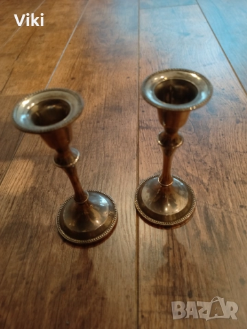 Свещници посребрени 2 бр, снимка 4 - Декорация за дома - 52095043