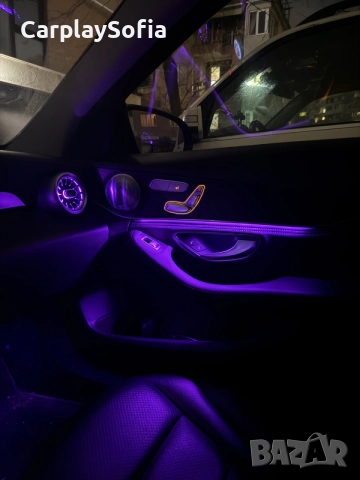 Амбиентно осветление + монтаж за Mercedes C Class W205, GLC X253, W253, E W213 и др.., снимка 13 - Сервизни услуги - 55906400