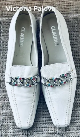 Италиански лоуфъри CLAUDIO ръчна изработка, снимка 10 - Дамски ежедневни обувки - 49184067
