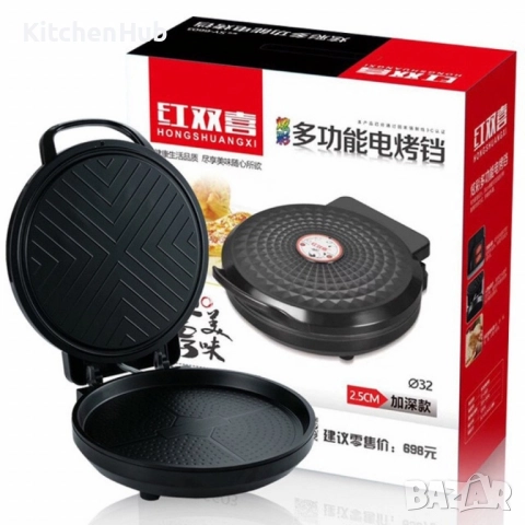 Иновативен уред за палачинки, пица и други ястия, без нужда от обръщане