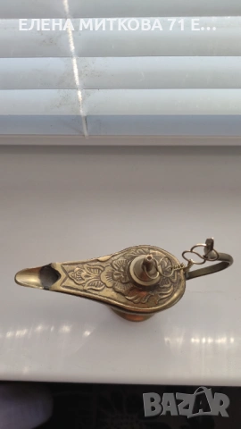 Лампата на Аладин от масивен месинг, снимка 3 - Антикварни и старинни предмети - 53762348