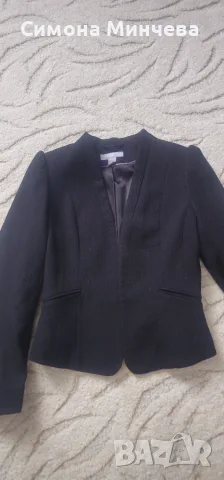 Черно елегантно сако  H&M, снимка 2 - Сака - 55991521