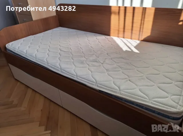Детско легло с матрак и ракла, снимка 3 - Мебели за детската стая - 55990071