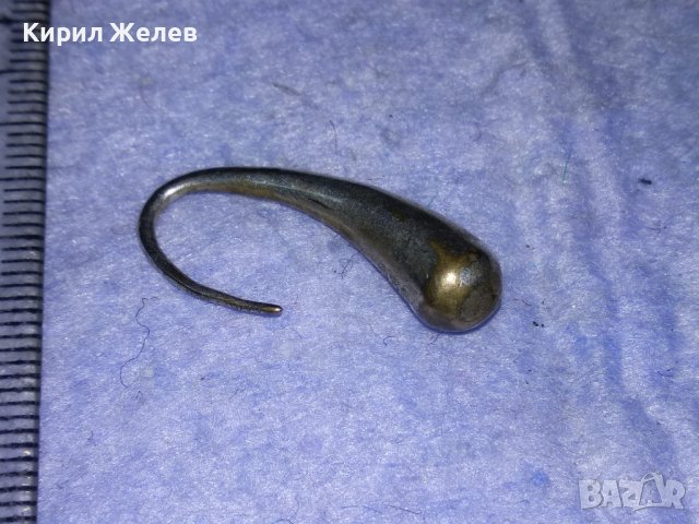 СТАРА КАПКОВИДНА МЕДНА ПОСРЕБРЕНА РЕТРО АРТ ОБЕЦА РЪЧНА ИЗРАБОТКА 71231