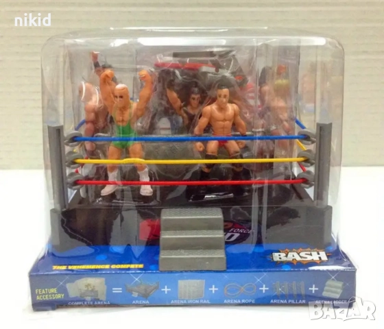 Кеч кечисти на ринг пластмасови фигурки играчки за игра и украса торта, снимка 7 - Фигурки - 51034995