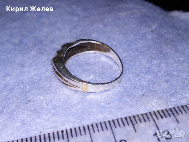 СТИЛНО ОРНАМЕНТИРАН СРЕБЪРЕН РЕТРО ПРЪСТЕН СРЕБРО 925 ПРОБА РЪЧНА ИЗРАБОТКА 37099, снимка 7 - Антикварни и старинни предмети - 39979862