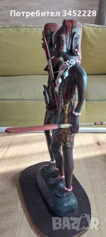 дърворезба Африка за колекционери височина 40см , снимка 7 - Антикварни и старинни предмети - 49223024