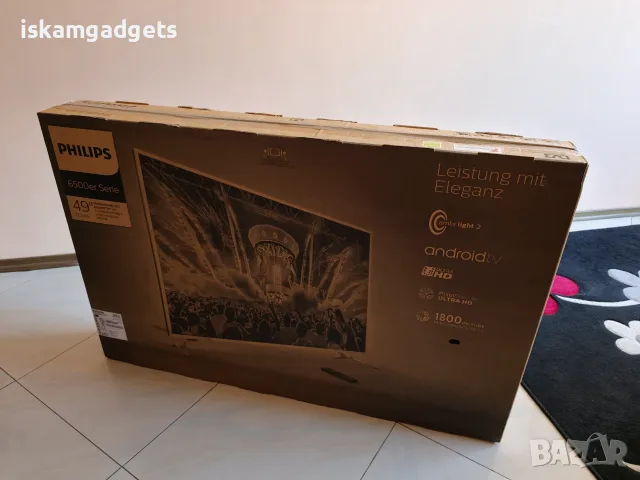 Смарт телевизор Philips 49PUS6501 LED Smart Adnroid TV, снимка 14 - Телевизори - 55993697