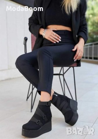 Боти на ток - велур , снимка 2 - Дамски боти - 42547126