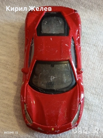 Метална количка FERRARI 488 Made in China за КОЛЕКЦИЯ ДЕКОРАЦИЯ 50692, снимка 5 - Колекции - 53558897