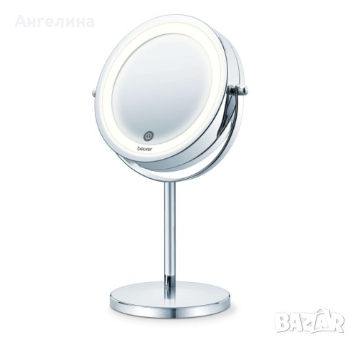 Козметично огледало, Beurer BS 55 Illuminated mirror, touch sensor, 18 LED light, 7 x zoom, 2 swiver, снимка 1