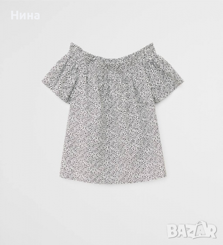 Блуза с голи рамене Mango , снимка 2 - Детски Блузи и туники - 36243179