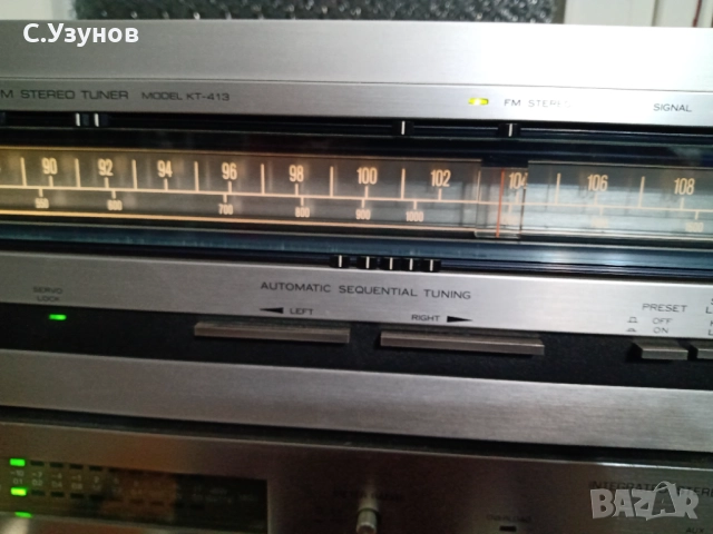 Kenwood Trio KT-413  - тунер, снимка 3 - Ресийвъри, усилватели, смесителни пултове - 52102171