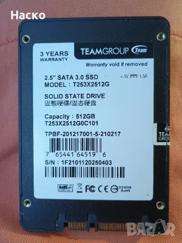 SSD и M.2 диск 1TB / 500GB, снимка 5 - Твърди дискове - 56192219