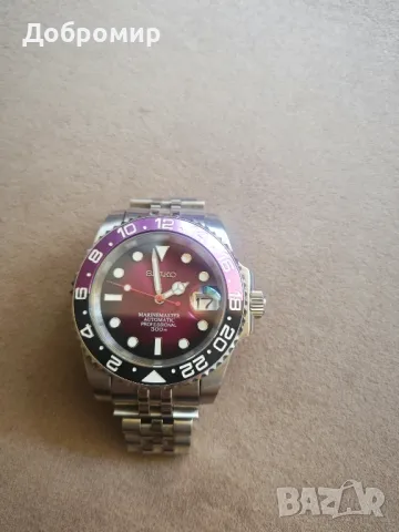Seiko mod Purple Sunburst Submariner NH35, снимка 1