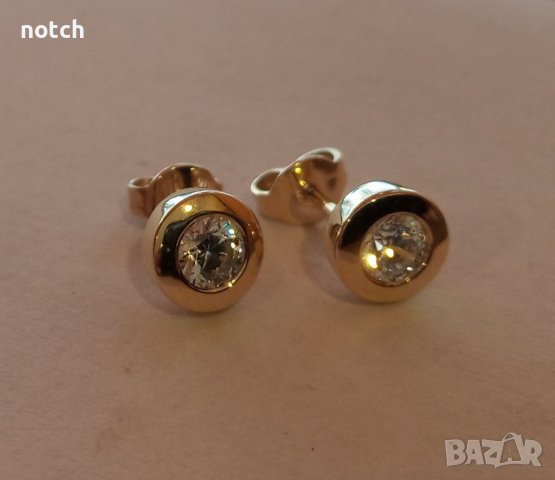 Златни обеци, снимка 5 - Обеци - 39153560