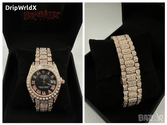 Rolex Datejust 40mm Мойсанит Диаманти Римски Циферблат Различни Модели, снимка 6 - Дамски - 52938615