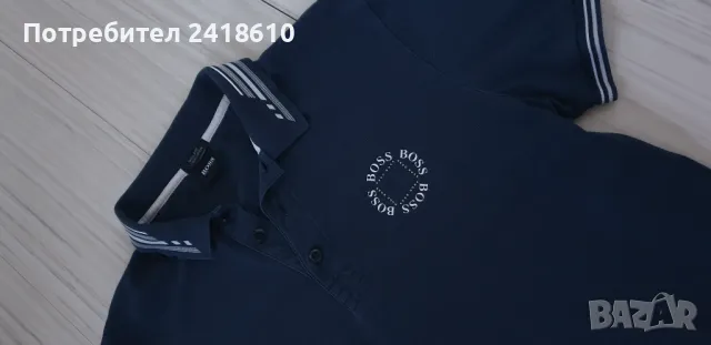 Hugo Boss Cirkle Pique Cotton  Mens Size M  ОРИГИНАЛНА Тениска!