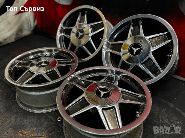 Ретро алуминиеви джанти за Мерцедес (Mercedes), 15 цола, 5x112, снимка 3 - Гуми и джанти - 53621737