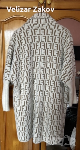 Бяло палто тип алпака супер меко и стилно, снимка 3 - Палта, манта - 52891584