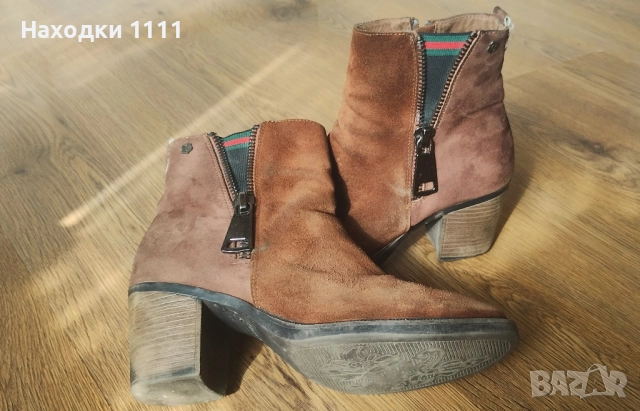 Прекрасни боти ботуши естествен велур, испански Carmela, размер 39, снимка 5 - Дамски боти - 52203029