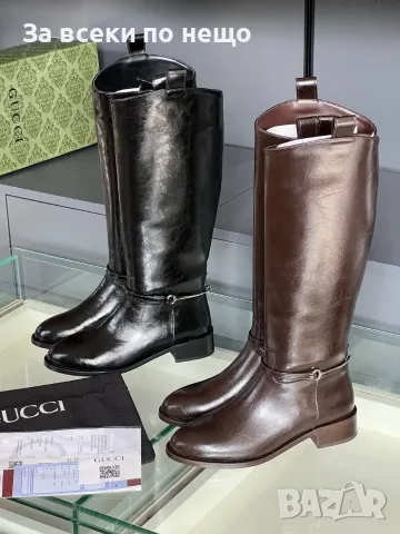 Gucci Дамски Ботуши Гучи - Черни Или Кафеви Код E168