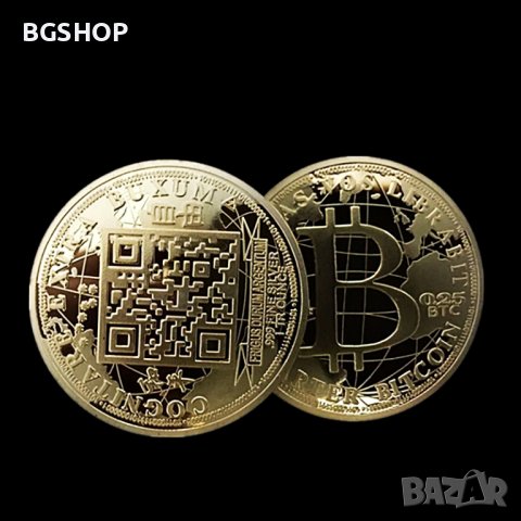 0.25 Биткойн монета / 0.25 Bitcoin Coin ( BTC ) - Gold, снимка 5 - Нумизматика и бонистика - 39123952