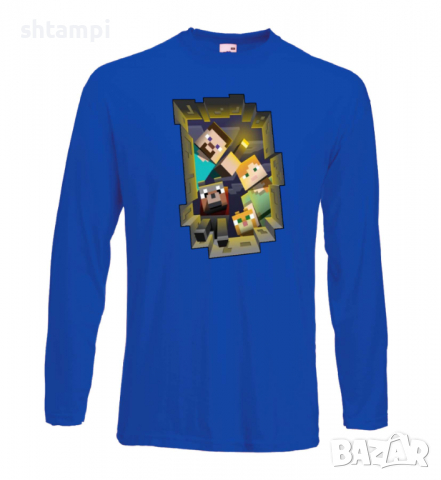 Мъжка тениска майнкраф Minecraft Search Party,Minecraft,Игра,Забавление,подарък,Изненада,Рожден Ден., снимка 3 - Тениски - 36496650