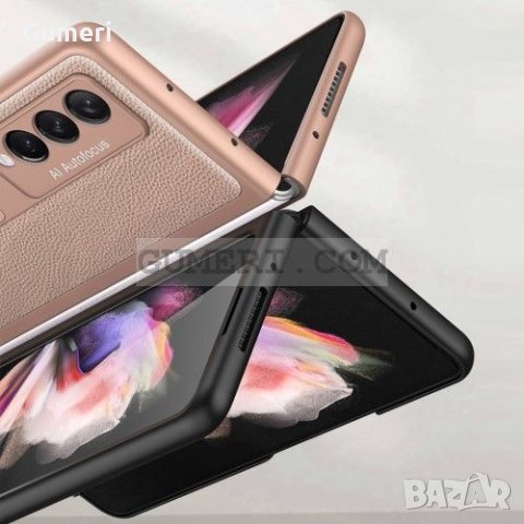 Samsung Galaxy Z Fold3 5G - Елегантен Кожен Кейс, снимка 5 - Калъфи, кейсове - 34481695