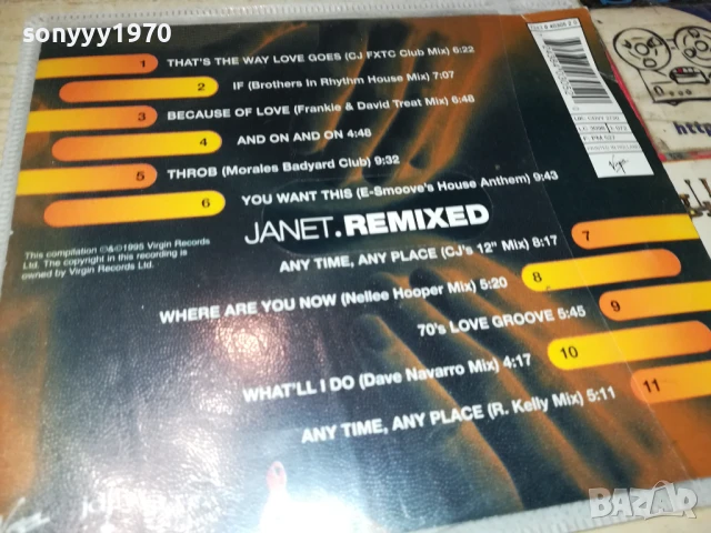 JANET.REMIXED CD-ВНОС GERMANY 0907251919, снимка 6 - CD дискове - 50966242