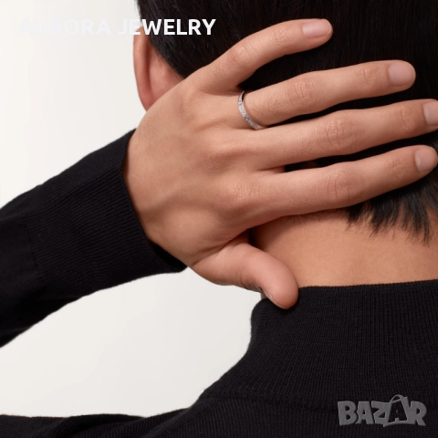 CARTIER Love Band White Gold Paved Diamonds Пръстен, снимка 9 - Пръстени - 52870389