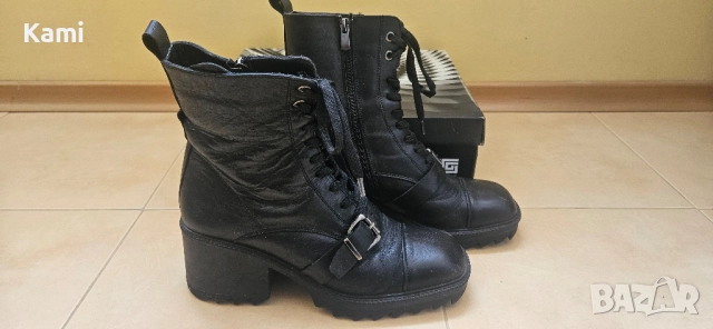 Черни боти, естествена кожа, номер 39, снимка 9 - Дамски боти - 51950629