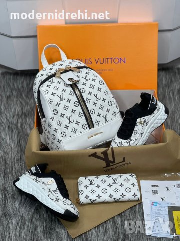 Дамска раница спортни обувки и портфейл Louis Vuitton код 157, снимка 1 - Дамски ежедневни обувки - 33935602