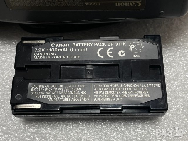 Видеокамера CANON ES60A Made in Japan, снимка 4 - Камери - 51593027