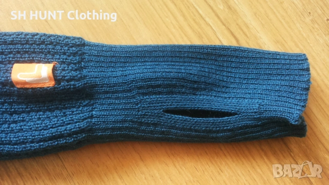 LANULLVA Hustadvika 2.0 Wool Sweater Half Zip Arctic Blue 100% Merino Wool разм L термо блуза - 2213, снимка 7 - Екипировка - 53612229