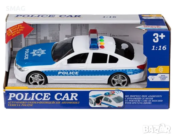 Играчка Полицейска кола със звук и светлини 116 S_1209583, снимка 3 - Коли, камиони, мотори, писти - 47905494