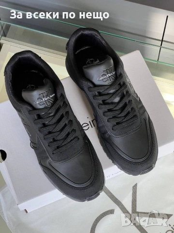 Calvin Klein Мъжки Черни Маратонки👟Мъжки Спортни Обувки В Черен Цвят Келвин Клайн Код E1207, снимка 2 - Маратонки - 53252984